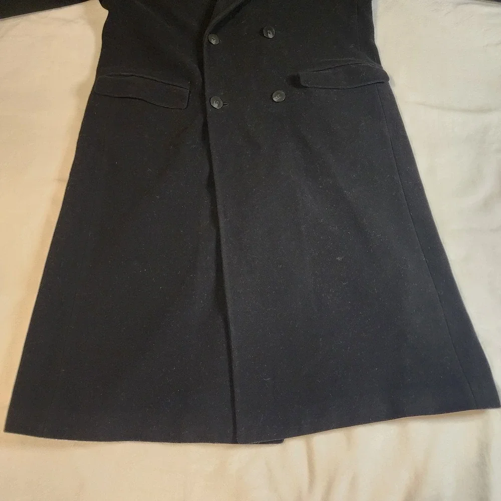 Vintage 80's Marithe Francois Girbaud MOMENTO DUE Collection Wool Trench Coat